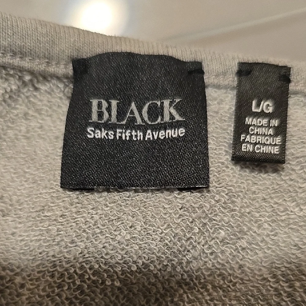 Saks Fifth Avenue Black Label Gray Knit Top - Picture 2 of 8